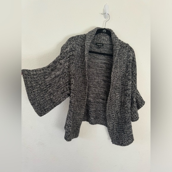 Bebe Black/White Heather Cardigan Sz. M - Picture 3 of 7